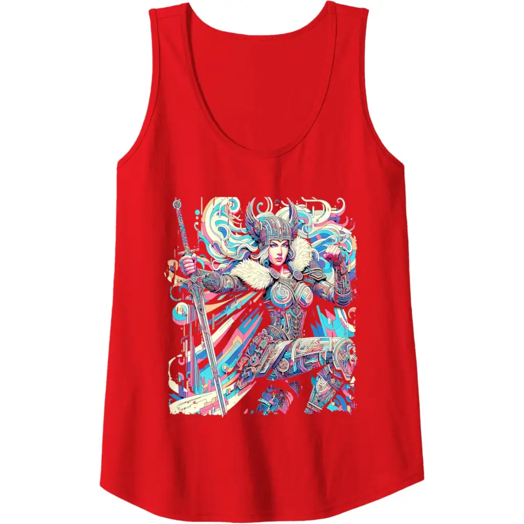 Vibrant Valkyrie Warrior Princess - Norse Mythology Tank