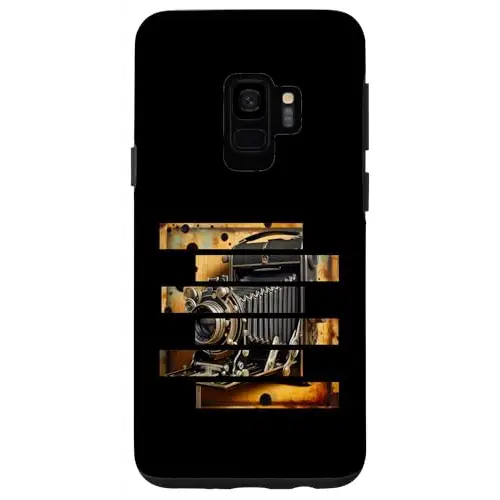 Vintage Elegance: Close Up of Classic Camera Case (Galaxy