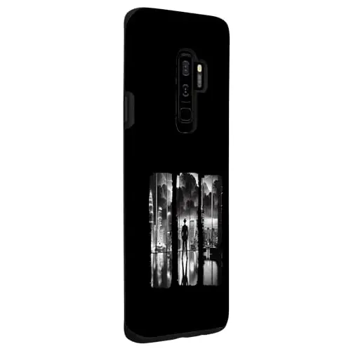 Vintage Noir City Reflections Meets Classic Urban Elegance