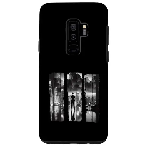 Vintage Noir City Reflections Meets Classic Urban Elegance