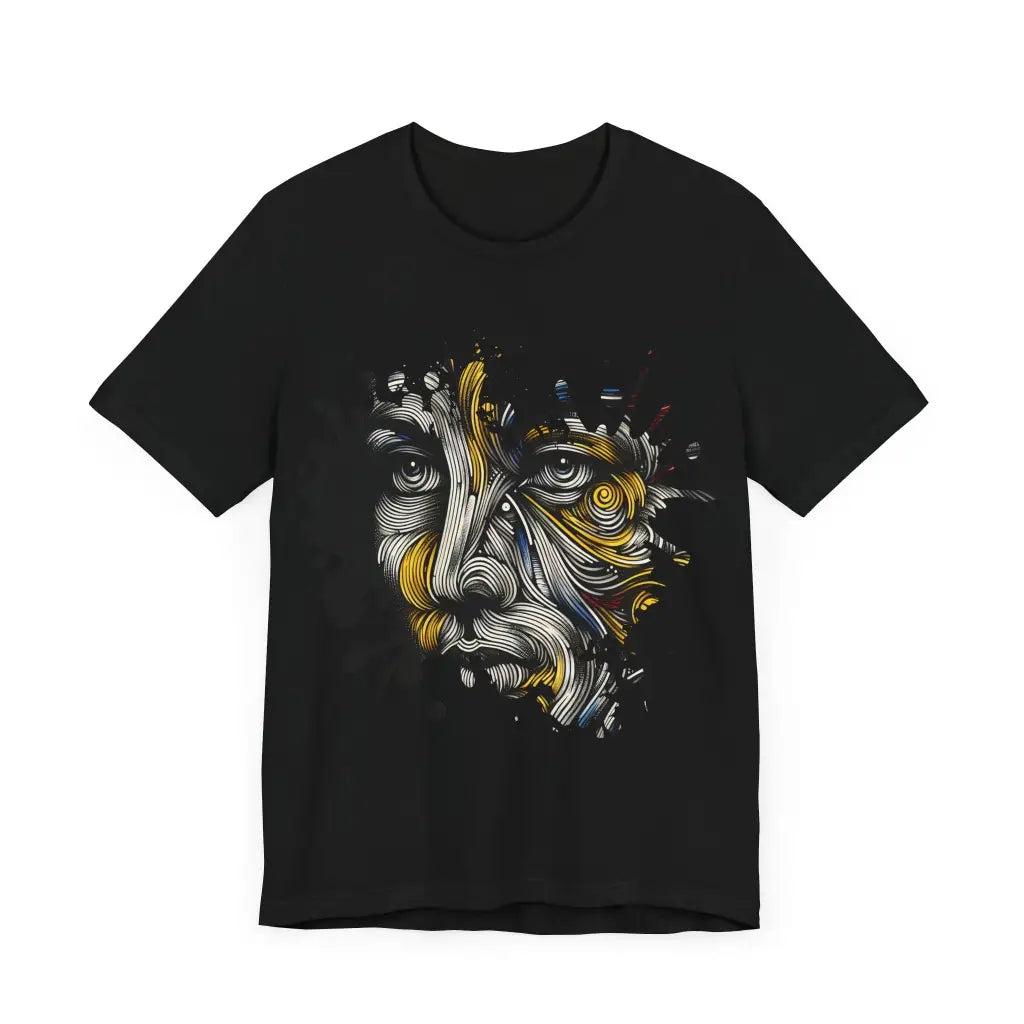 Visage in Swirls - Jersey Short Sleeve Tee - T-Shirt