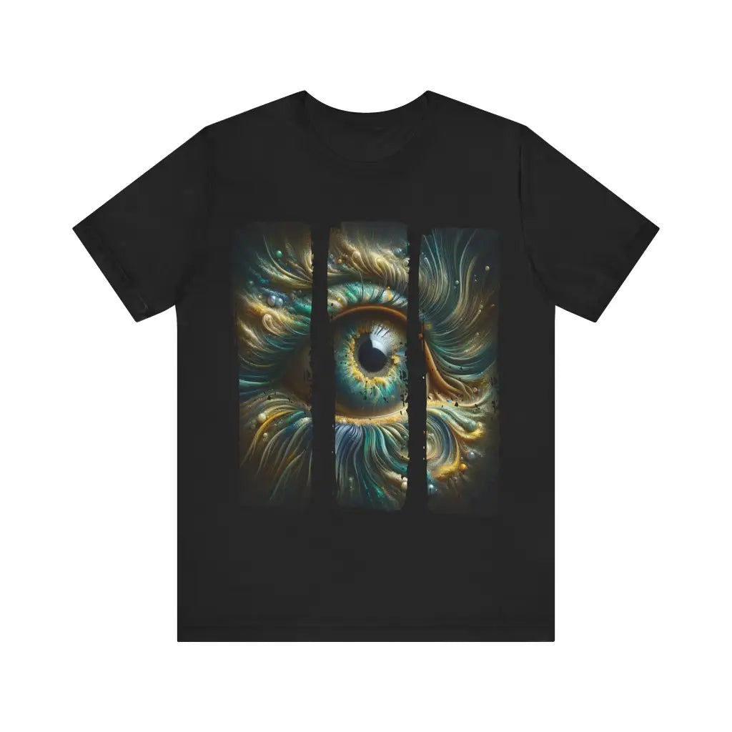 Visionary Swirls - Jersey Short Sleeve Tee - Black / S