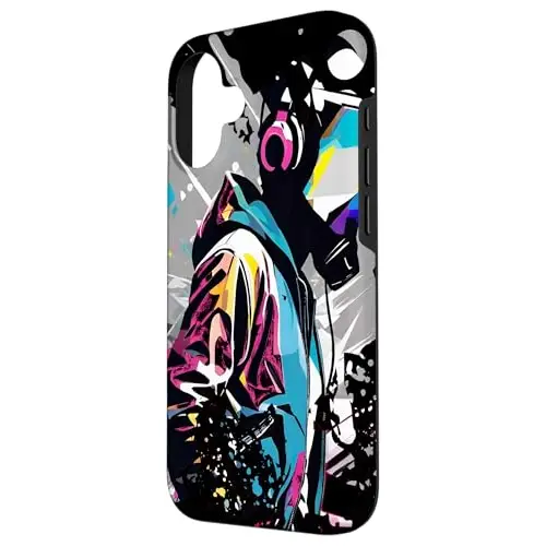 Vivid Beats: Abstract Audio Adventurer Case (iPhone Select