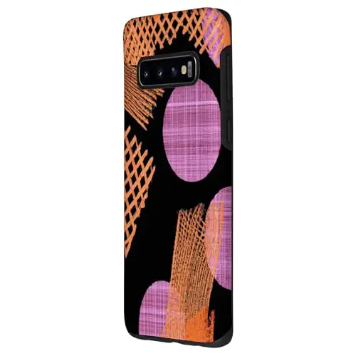 Vivid Contrast: Purple Circles and Orange Diamonds Case