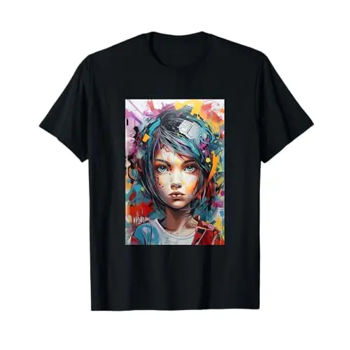Vivid Gaze: Colors of Expression T Shirt Apparel