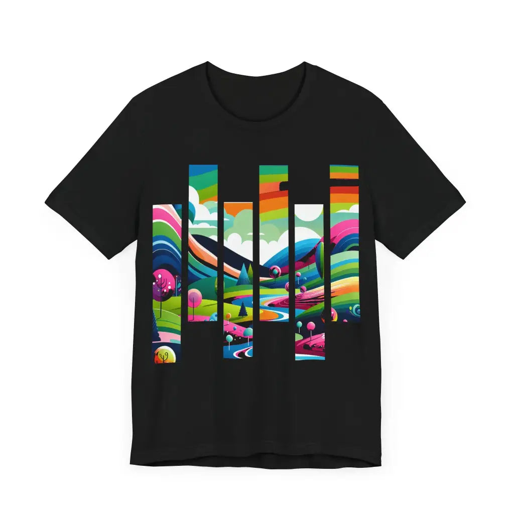 Vivid Landscape Journey Jersey Short Sleeve Tee T Shirt