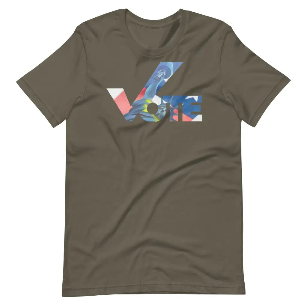 Vote t-shirt - Army / S - T-Shirt