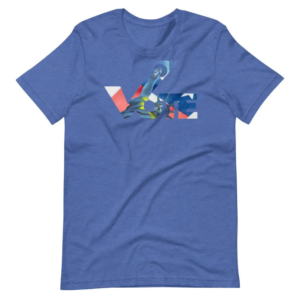 Vote t-shirt - Heather True Royal / S - T-Shirt