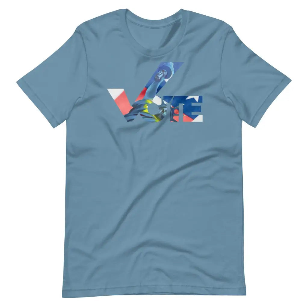 Vote t-shirt - Steel Blue / S - T-Shirt