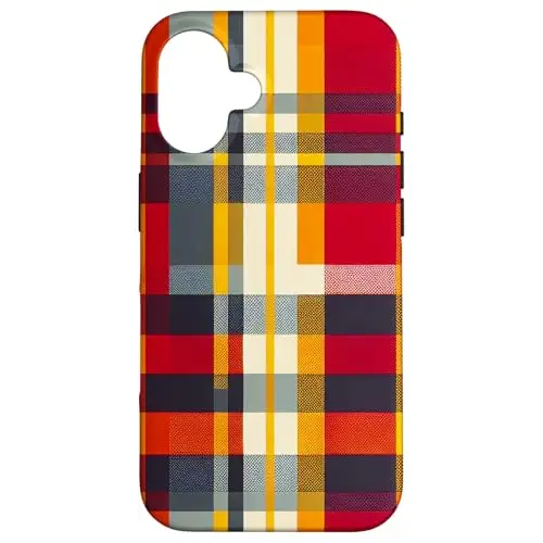 Warm Plaid Reverie: Autumn Tartan Vibe Case (iPhone Select