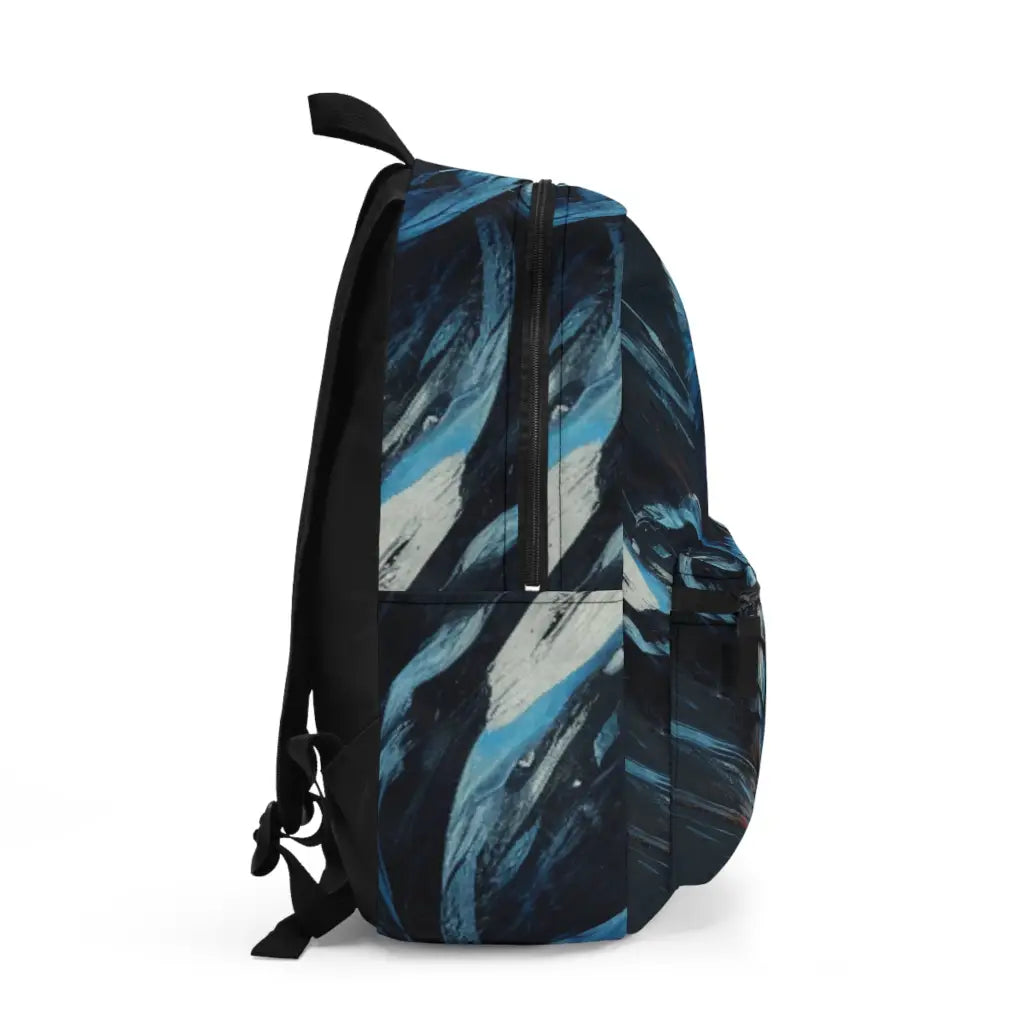 Warrior in Blue Armor Backpack One size Bags