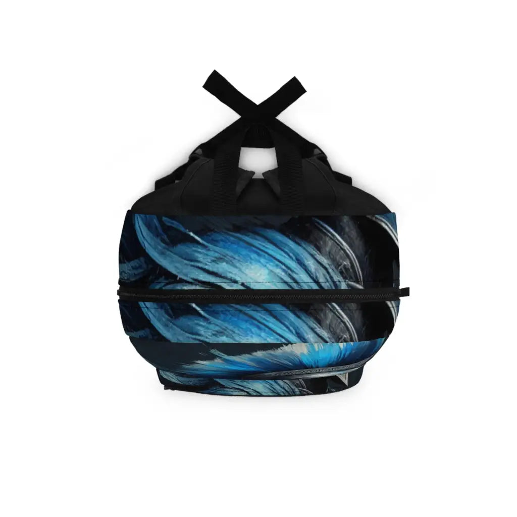 Warrior in Blue Armor Backpack One size Bags