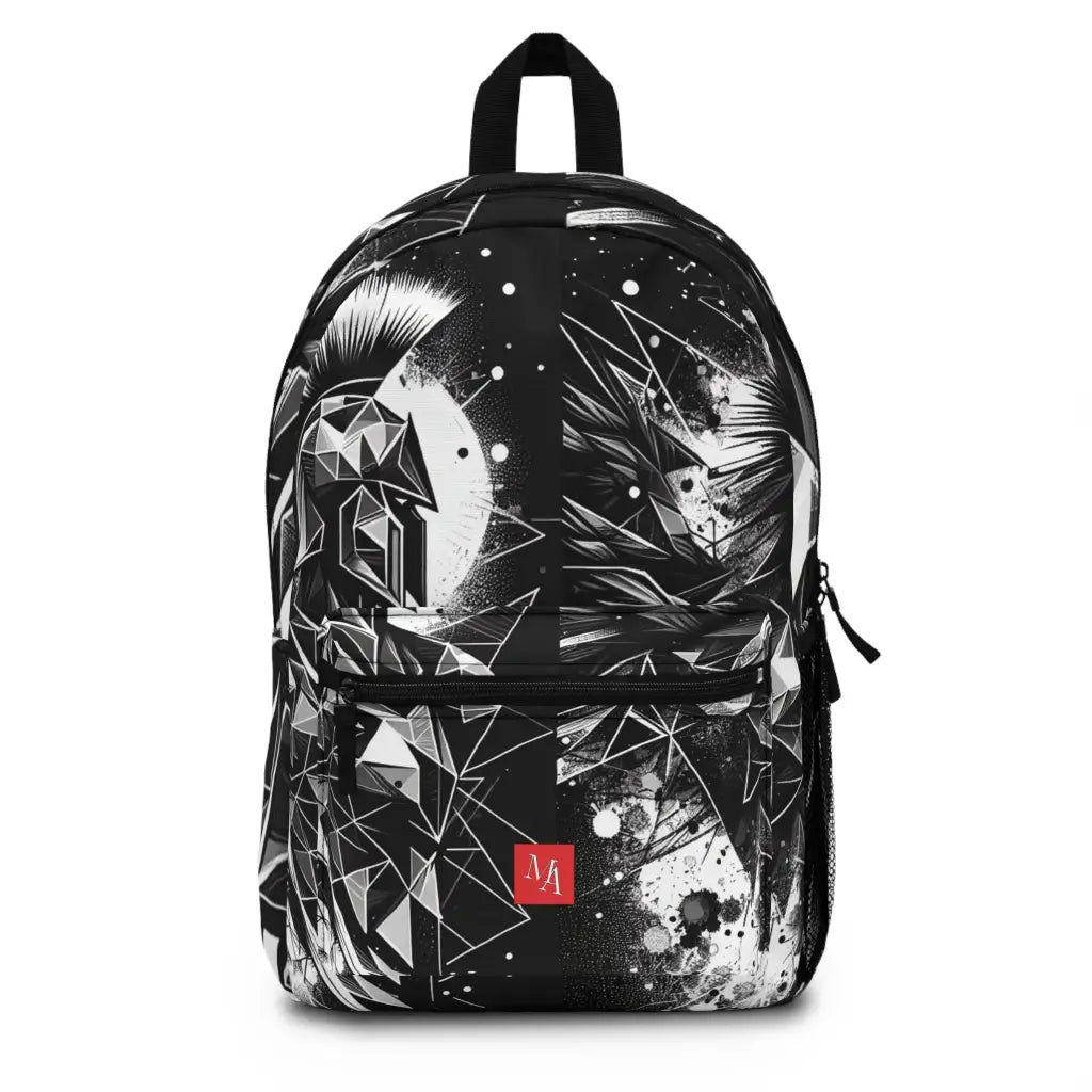 Warrior in Geometric Shades Backpack One size Bags