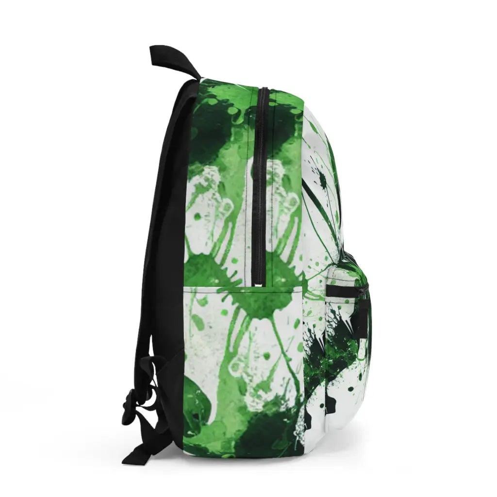 Warrior in Green Splatter Backpack One size Bags