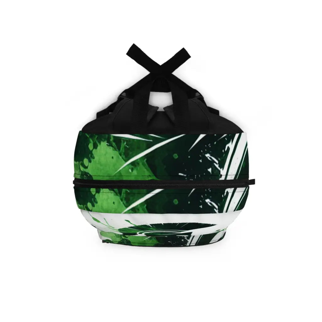 Warrior in Green Splatter Backpack One size Bags