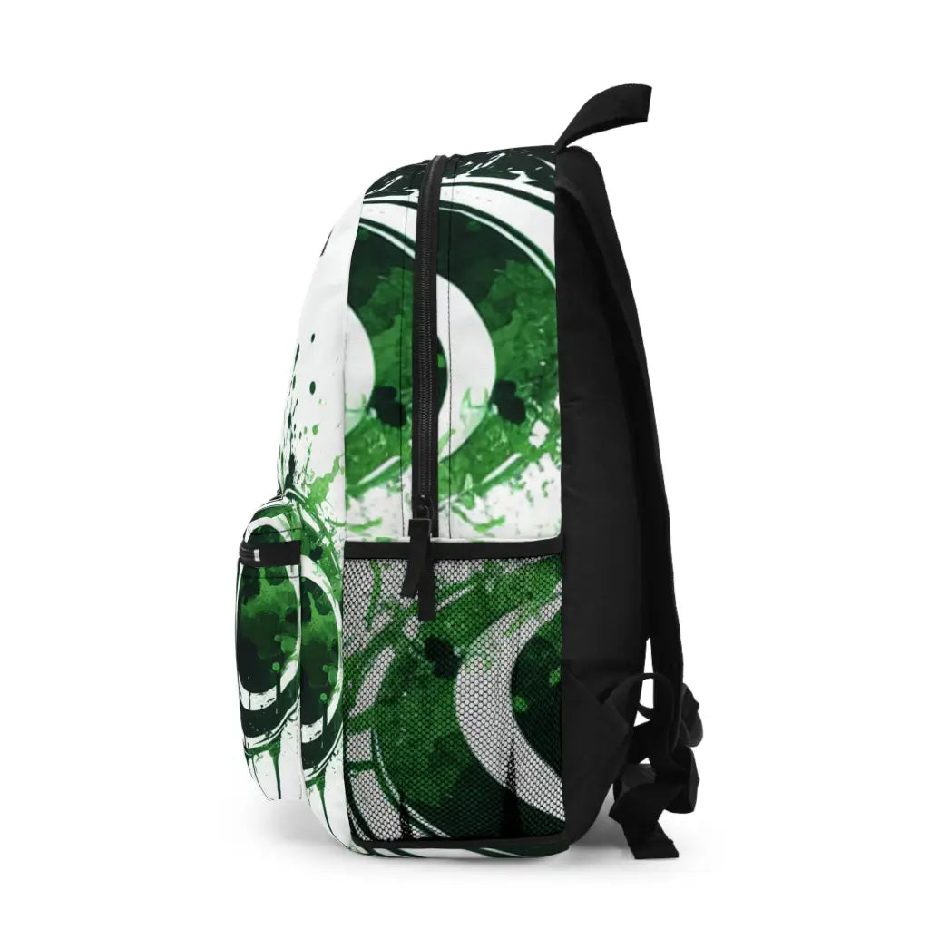 Warrior in Green Splatter Backpack One size Bags