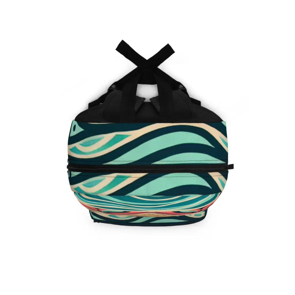 Waves and Botanical Patterns - Backpack - One size - Bags