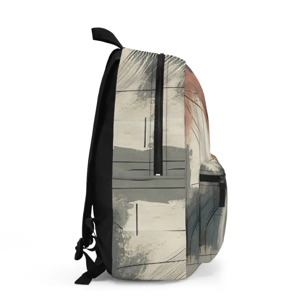 Waves of Abstract Brushstrokes Backpack One size Bags