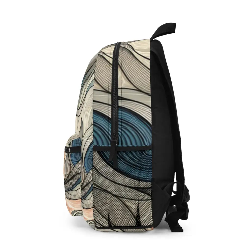 Waves of Color and Motion Backpack One size Bags