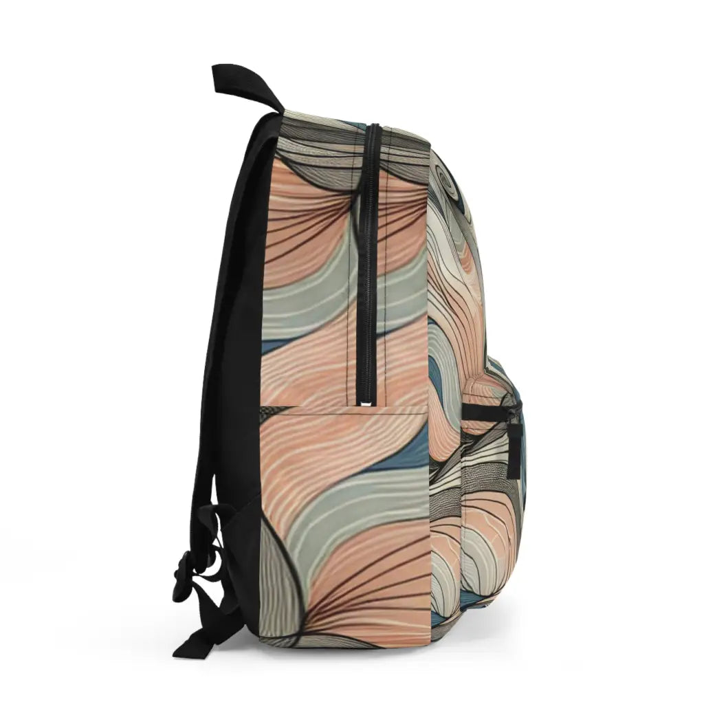 Waves of Color and Motion Backpack One size Bags