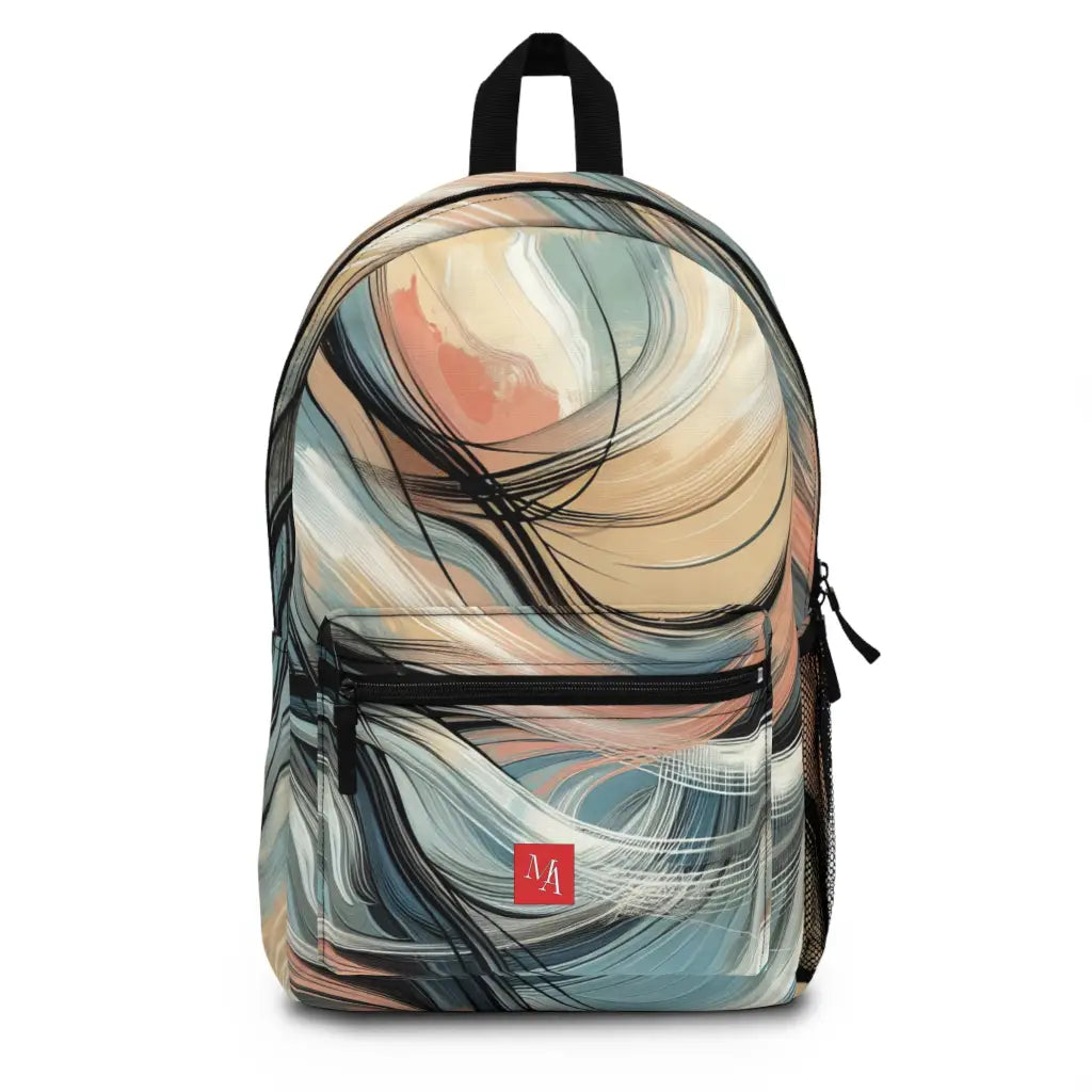 Waves of Colorful Motion Backpack One size Bags