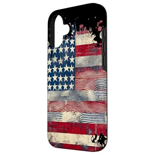 Waves of Freedom: Distressed American Flag Design Case