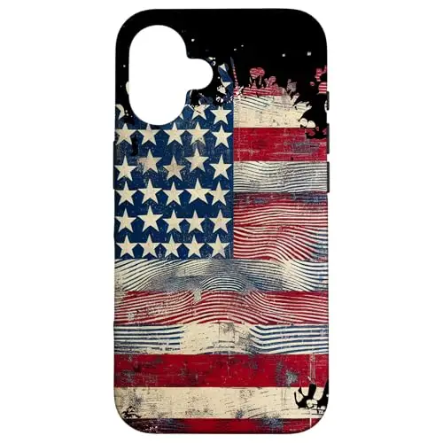 Waves of Freedom: Distressed American Flag Design Case