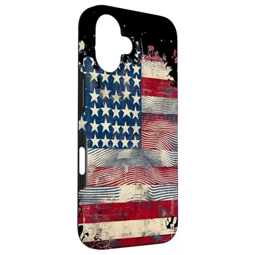 Waves of Freedom: Distressed American Flag Design Case