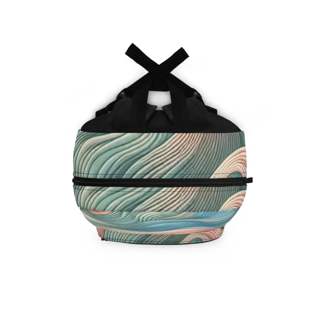 Waves of Pastel Contours - Backpack - One size - Bags