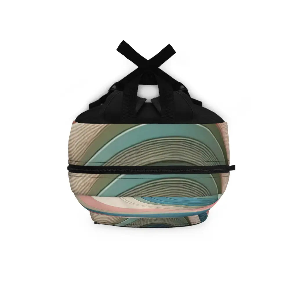 Waves of Pastel Contours - Backpack - One size - Bags