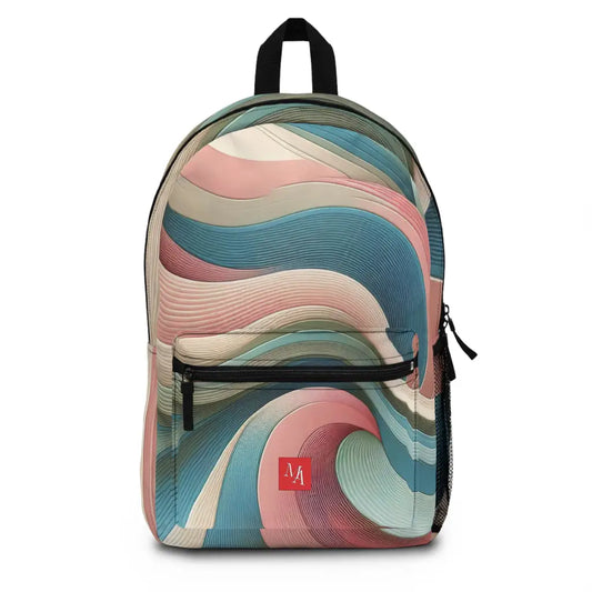 Waves of Pastel Contours Backpack One size Bags