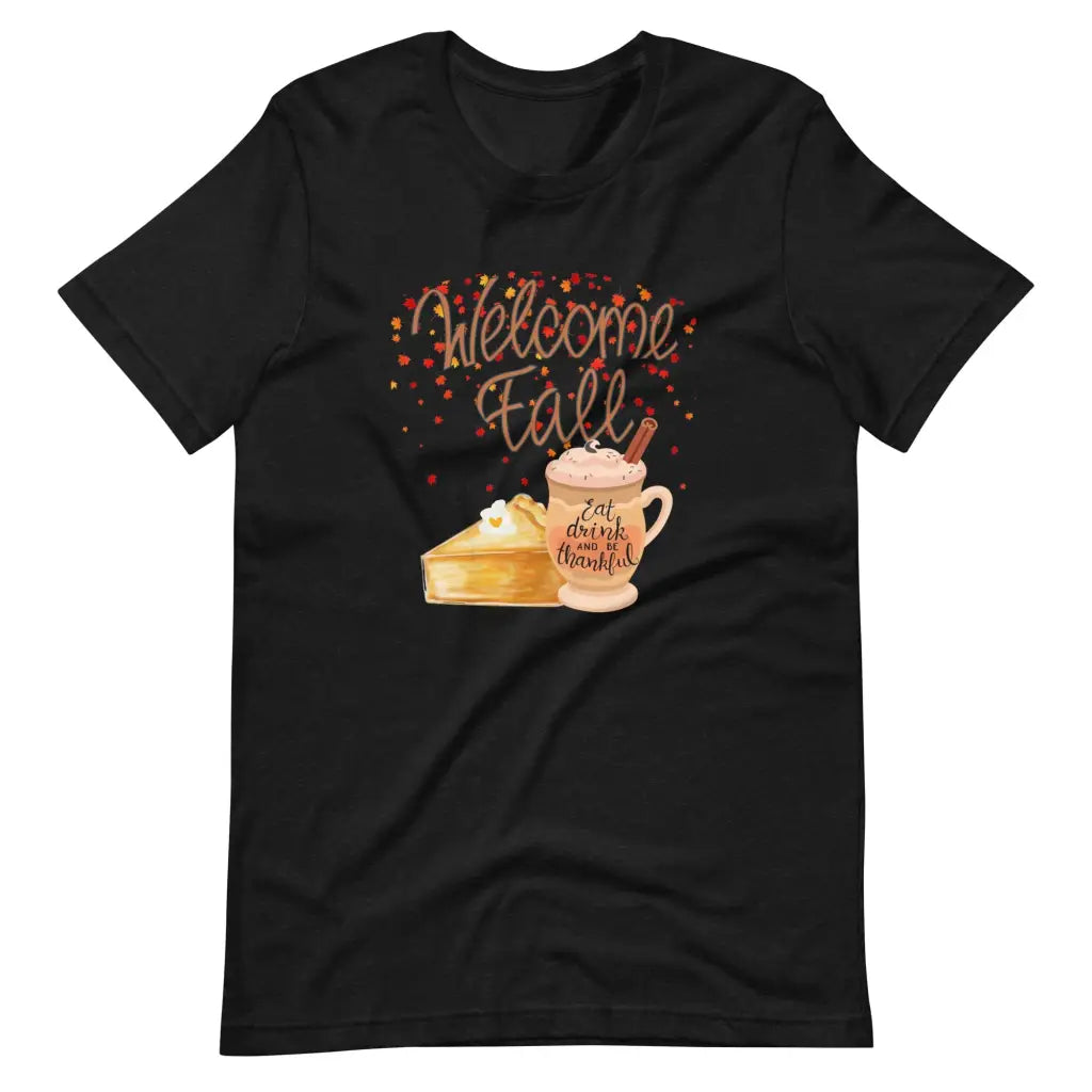 Welcome Fall t-shirt - Black Heather / S - T-Shirt