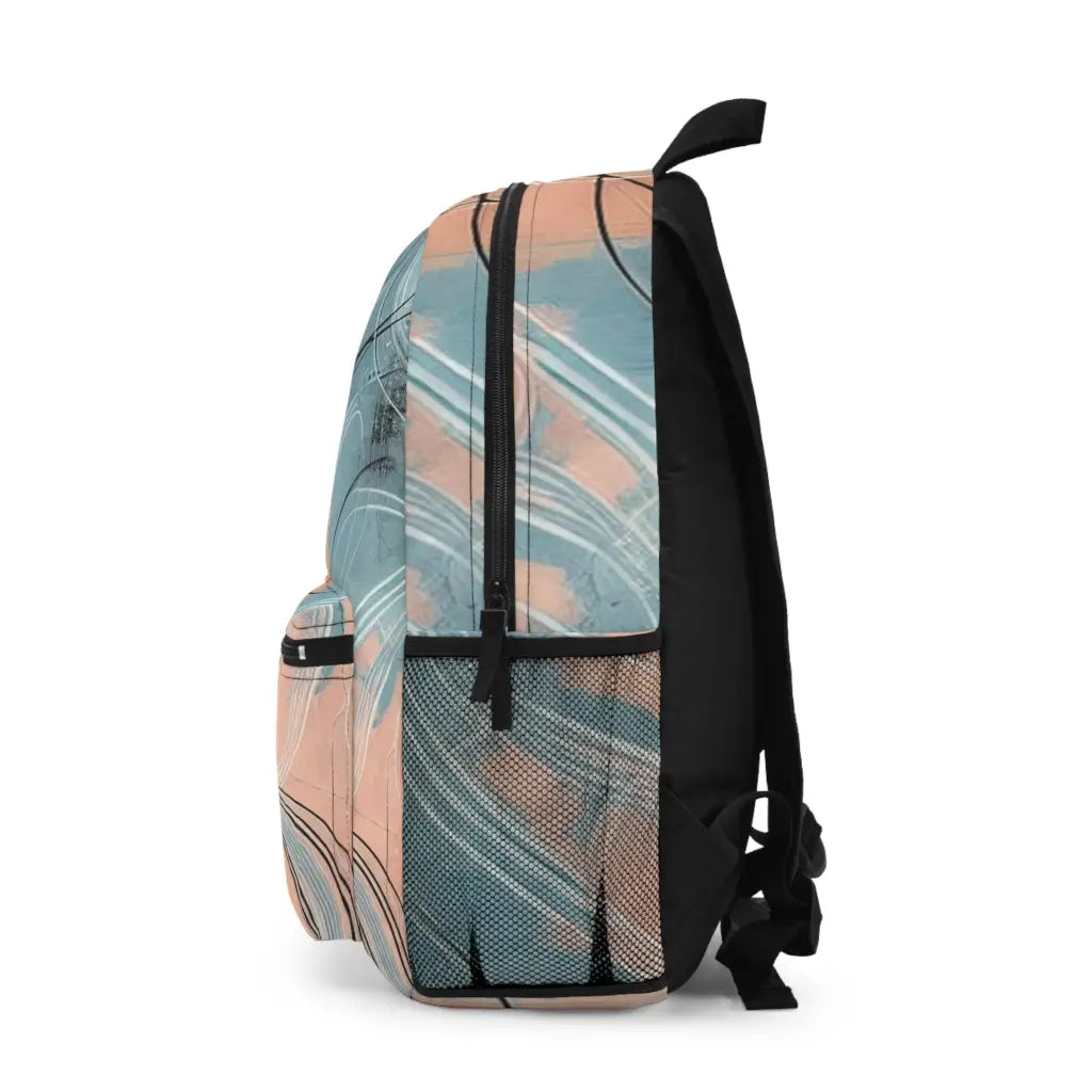 Whimsical Curves and Colors Backpack One size Bags