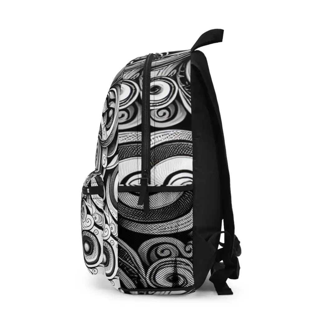 Whimsical Curves and Intricate Patterns Backpack One size