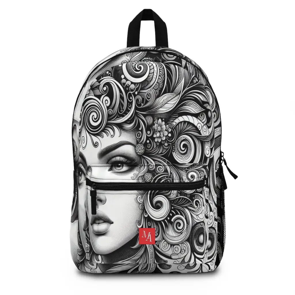 Whimsical Curves and Intricate Patterns Backpack One size