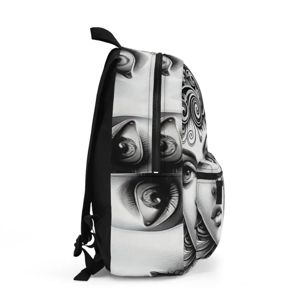 Whimsical Curves and Intricate Patterns Backpack One size