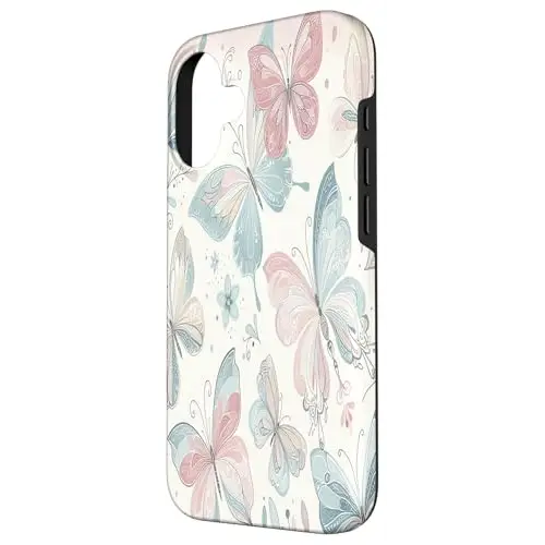 Whimsical Flight: Pastel Butterfly Dance Case (iPhone