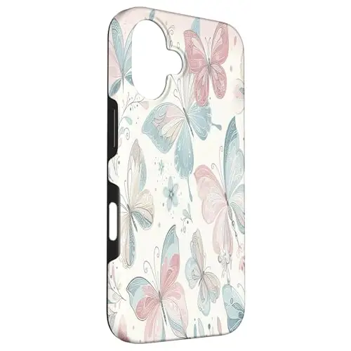 Whimsical Flight: Pastel Butterfly Dance Case (iPhone