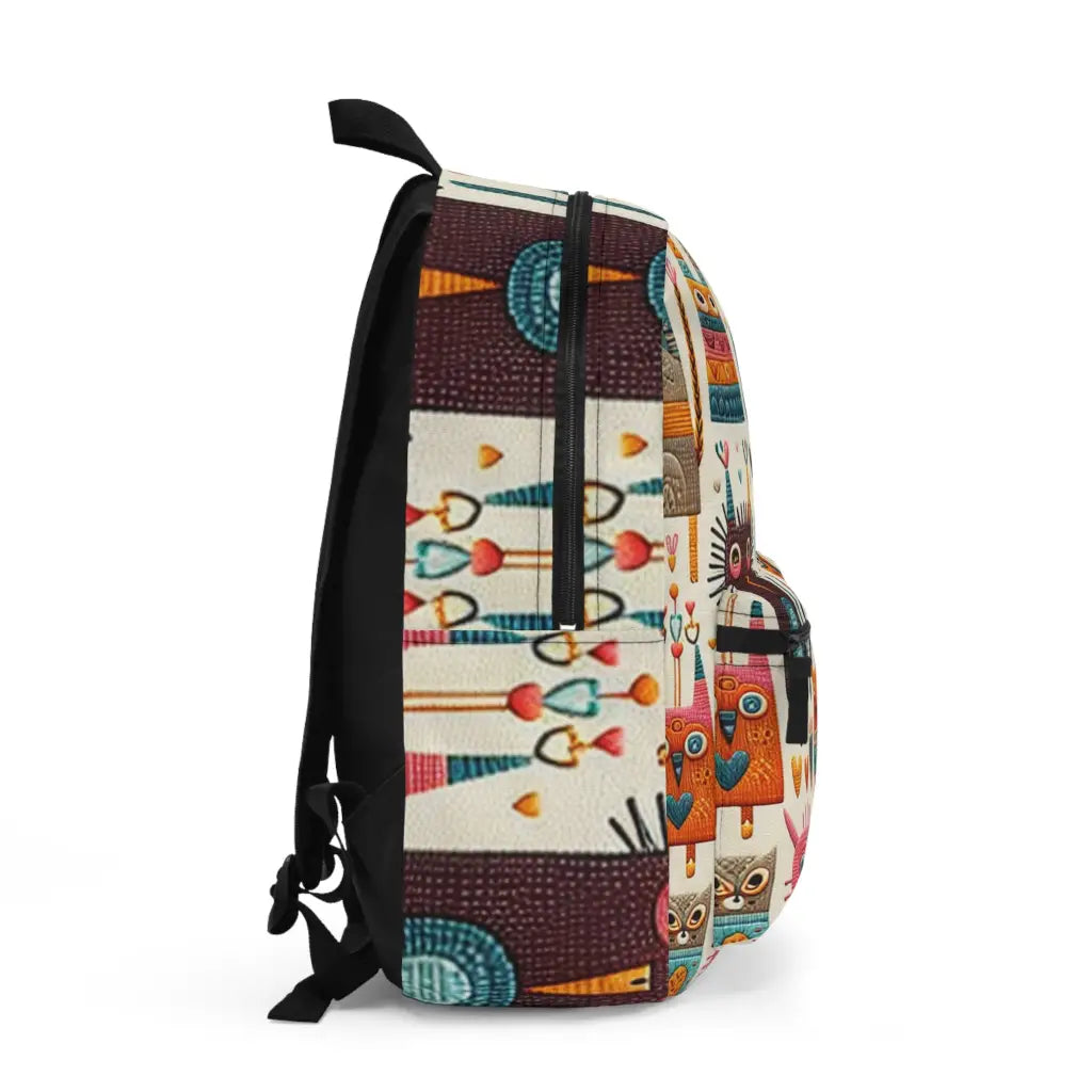 Whimsical Friends in Pastel Tones Backpack One size Bags