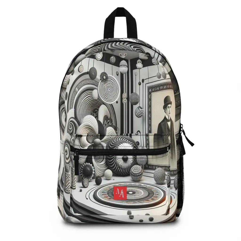 Whimsical Geometric Gallery Backpack One size Bags