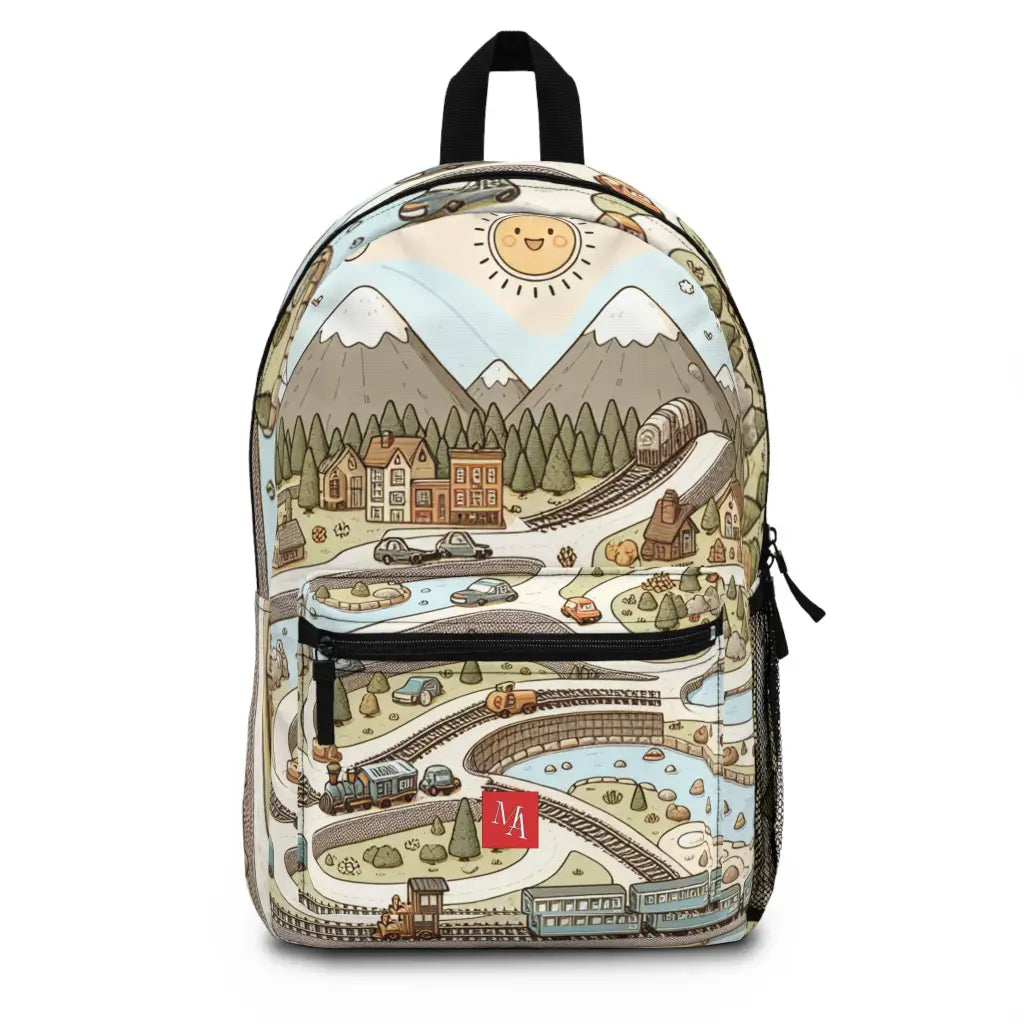 Whimsical Journey Map Backpack One size Bags