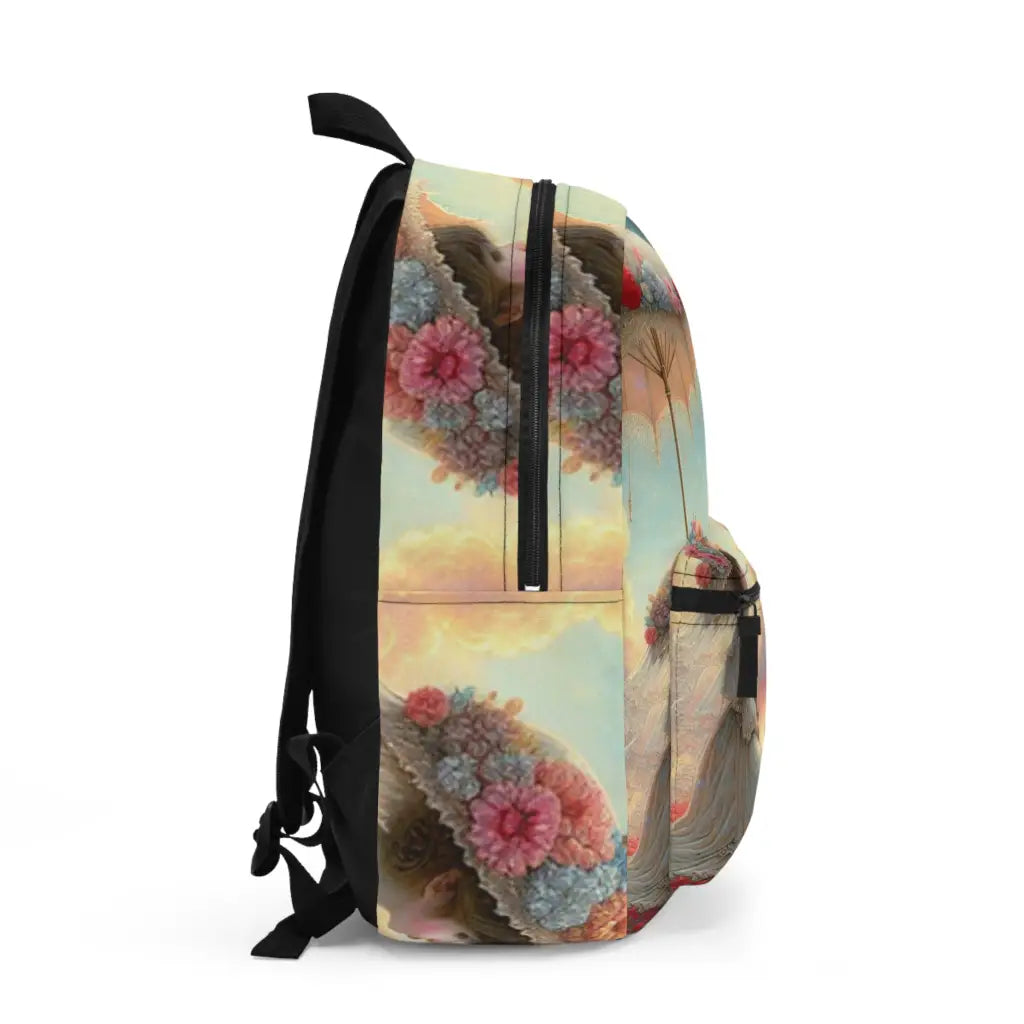 Whimsical Journey with Butterflies and Flowers Backpack