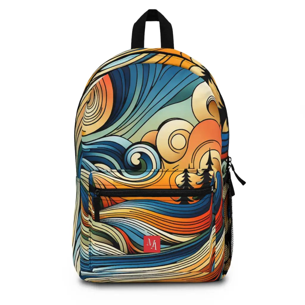 Whirling Colors of Nature Backpack One size Bags