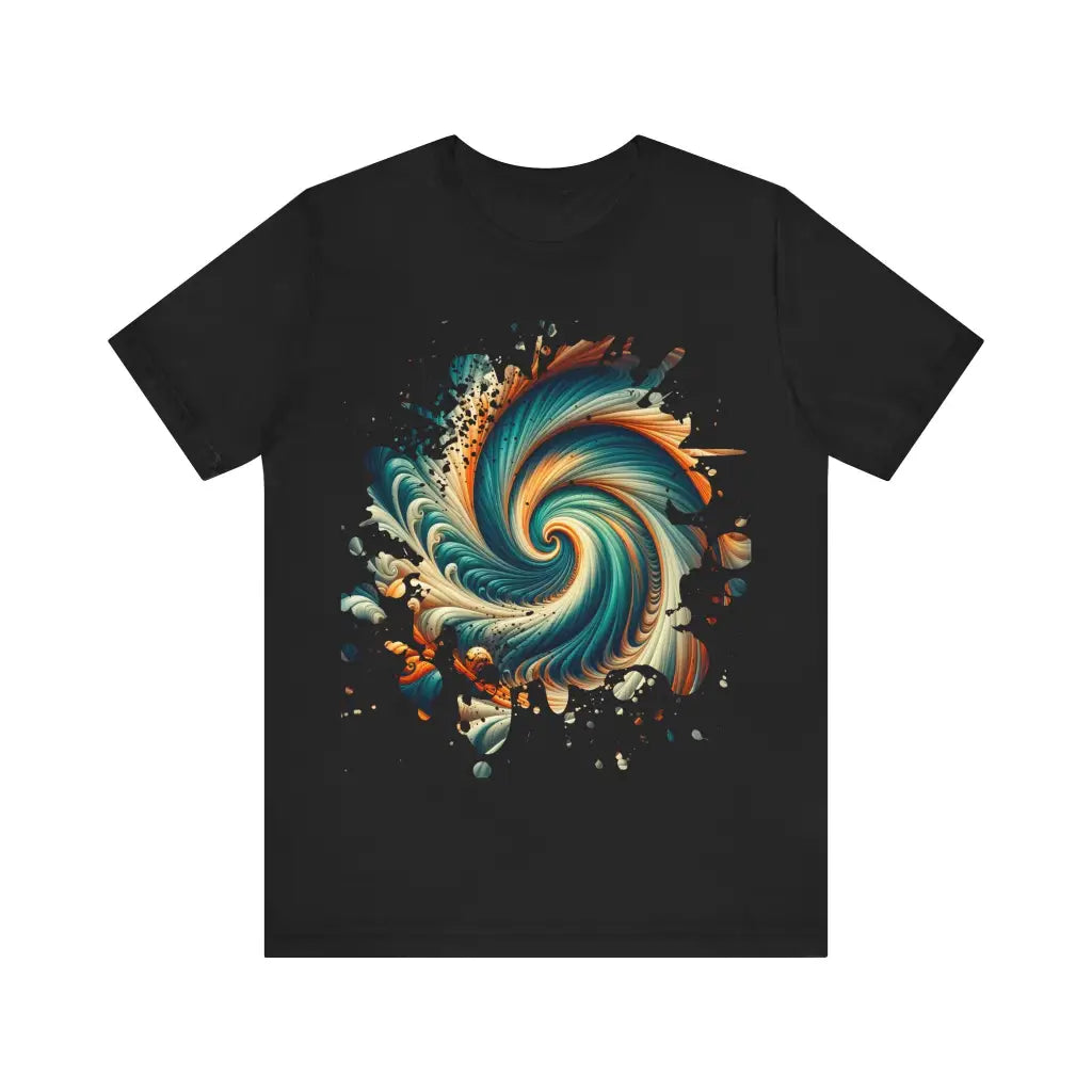 Whirling Vortex Explosion Jersey Short Sleeve Tee Black / S