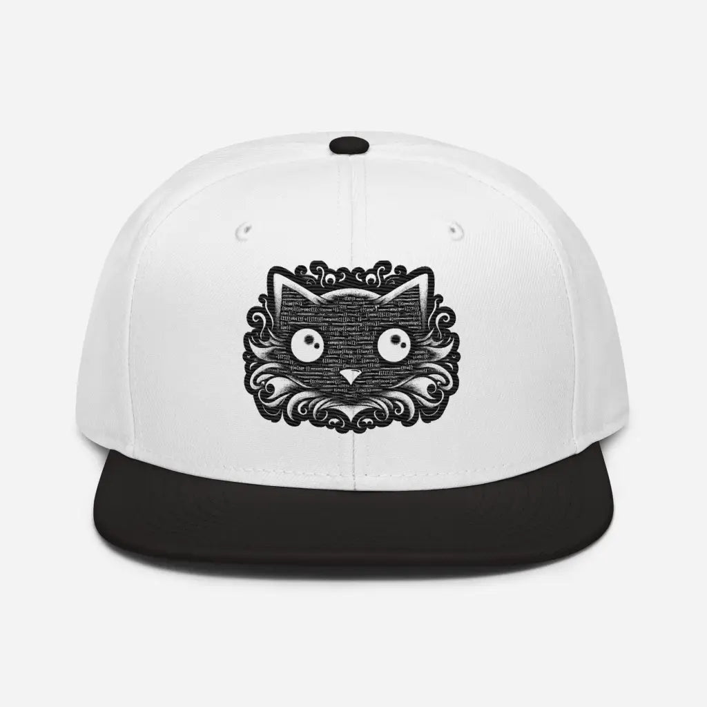 Whisker Wonder: Big-Eyed Cat Snapback Hat