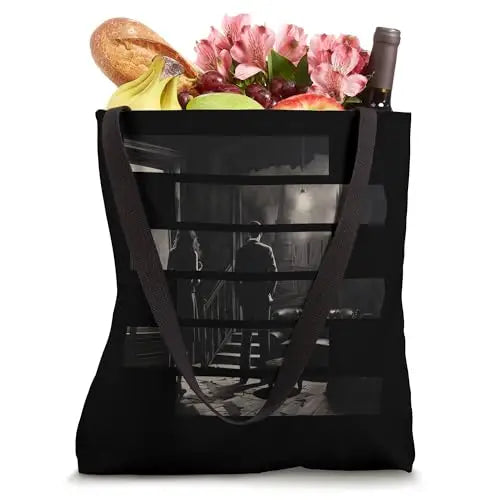 Whispers in the Smoke: Silent Confrontation Tote Bag Apparel