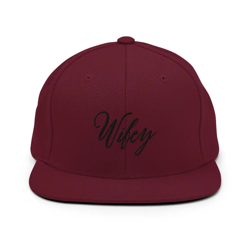 Wifey Snapback Hat - Maroon