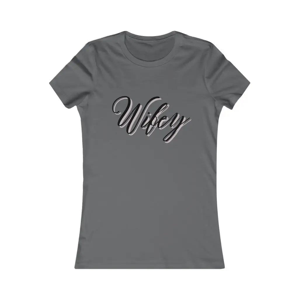 Wifey Women’s Favorite Tee - Asphalt / S - T-Shirt