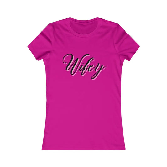 Wifey Women’s Favorite Tee - Berry / S - T-Shirt
