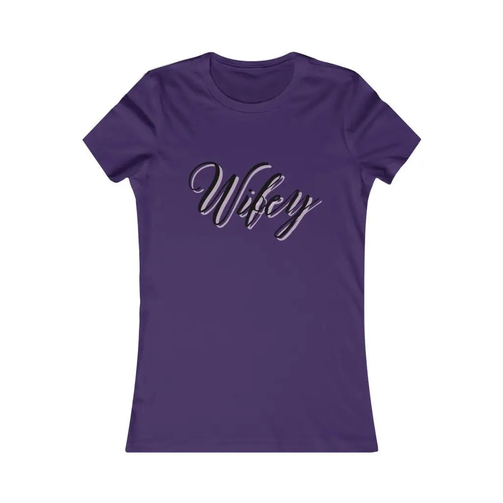 Wifey Women’s Favorite Tee - Team Purple / S - T-Shirt